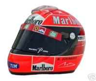 El casco del heptacampeon Michael Schumacher