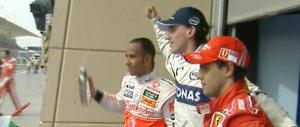 1º Kubica, 2º Hamilton, 3º Massa